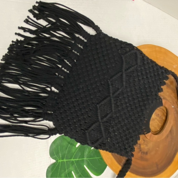 Danielle Nicole Woven Boho Macrame Tote Shoulder Bag - Picture 4 of 9